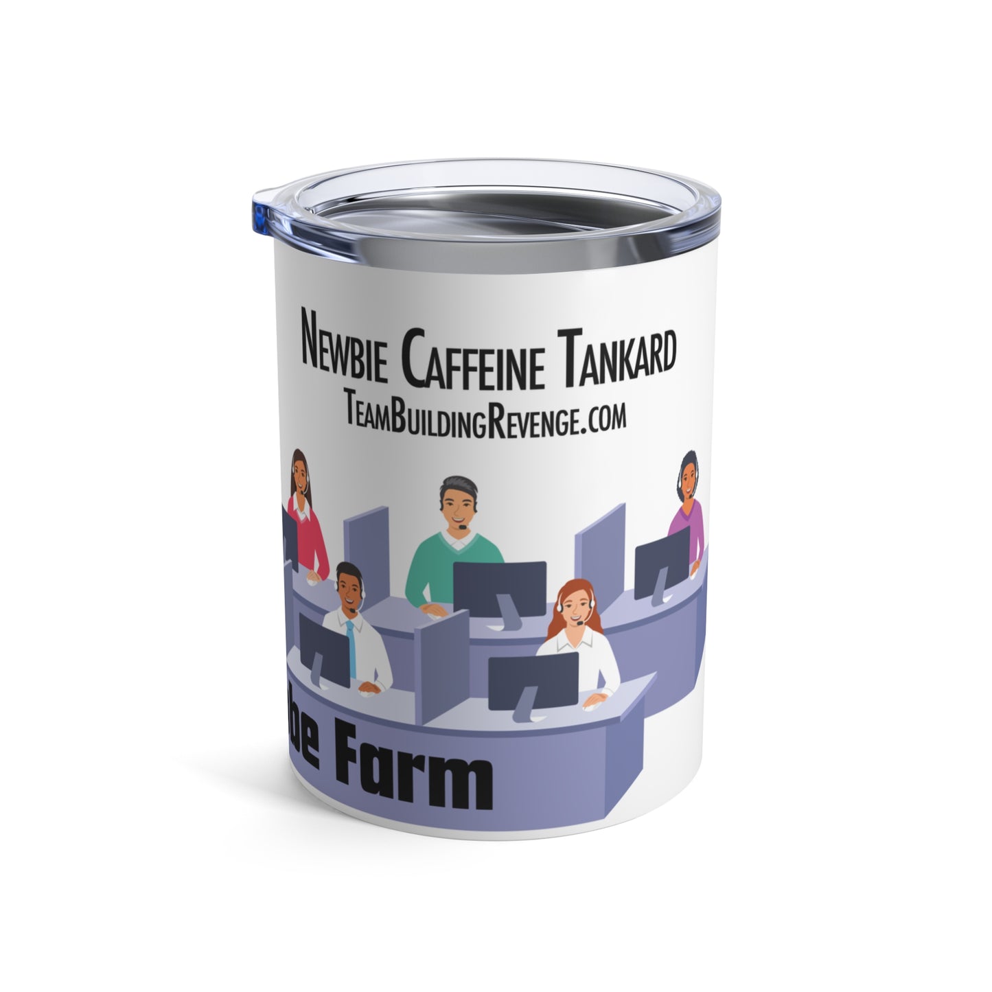 Cube Farm Newbie Caffeine Travel Tankard 10 oz