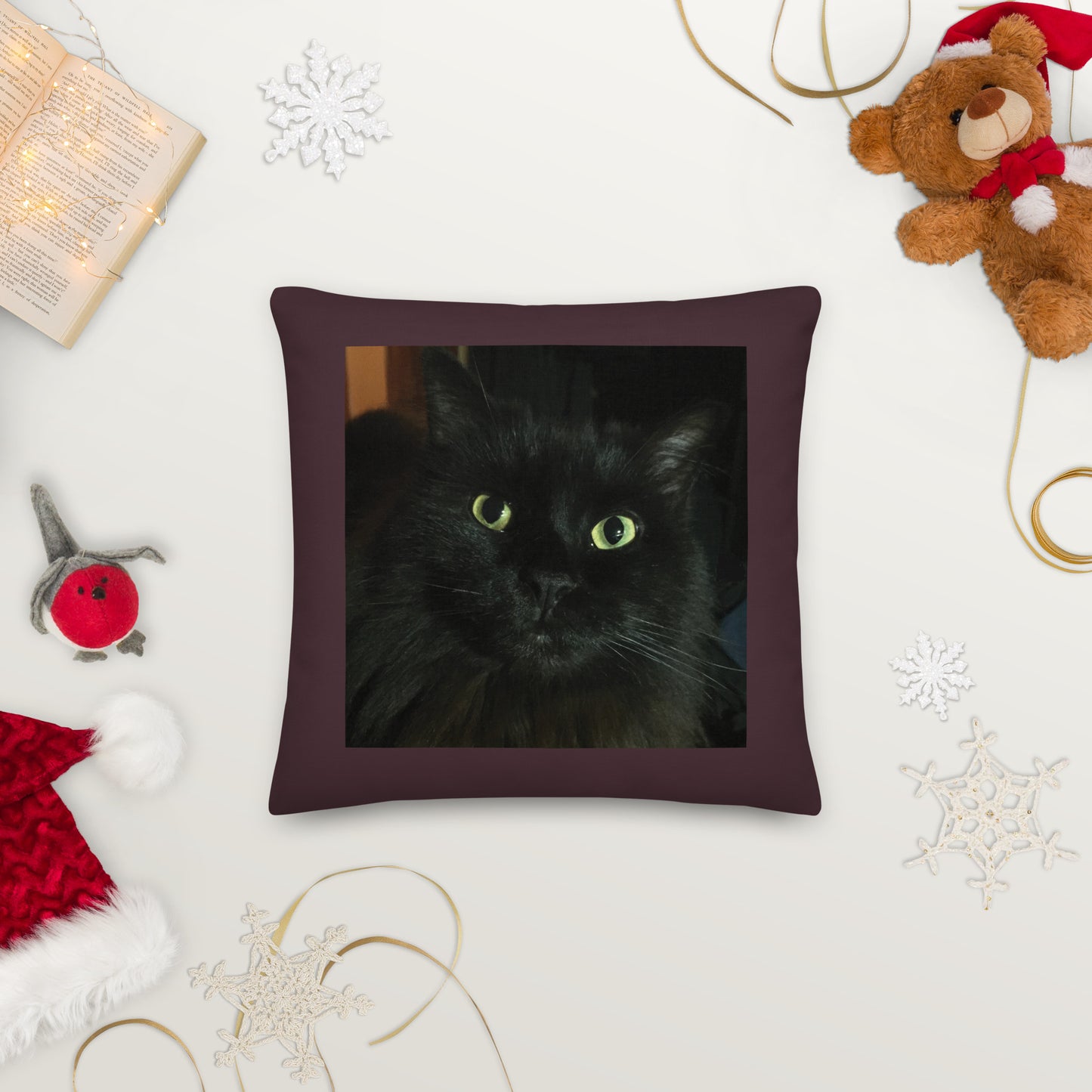 Loretta the Magic Cat Premium Pillow