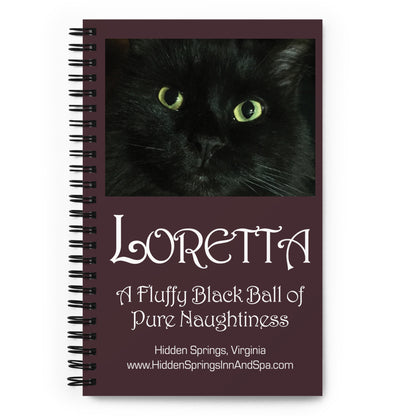 Loretta the Magic Cat spiral notebook